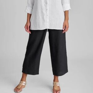 Women's Black Wide-Leg Pants